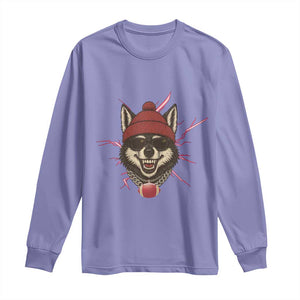 Howling Wolf Spirit For The Midwest Football Fan Long Sleeve Shirt TS12 Violet Print Your Wear