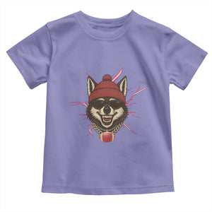 Howling Wolf Spirit For The Midwest Football Fan Toddler T Shirt TS12 Violet Print Your Wear