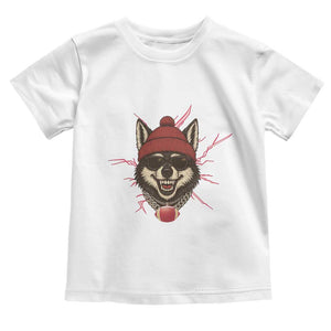 Howling Wolf Spirit For The Midwest Football Fan Toddler T Shirt TS12 White Print Your Wear