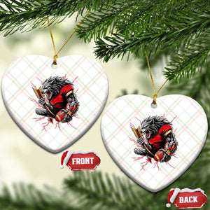 Midwest Wolf Spirit Ceramic Ornament American Football Fan Lifestyle TS12 Print Your Wear
