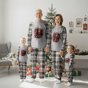 American Football Fan Wolf Spirit Plaid Pajama Set Game Day Lifestyle TS12 Christmas Plaid Print Your Wear