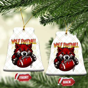 Wolf Football Lover Ceramic Ornament American Sports Fan Gift TS12 Print Your Wear
