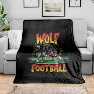 Lightning Wolf Lover Throw Blanket Sport Lover Gift TS12 Print Your Wear