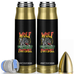 Lightning Wolf Lover Bullet Tumbler Sport Lover Gift TS12 Black Print Your Wear