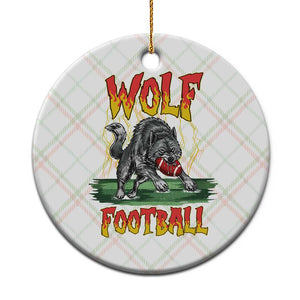 Lightning Wolf Lover Ceramic Ornament Sport Lover Gift TS12 1pc Christmas Plaid Print Your Wear