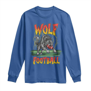 Lightning Wolf Lover Long Sleeve Shirt Sport Lover Gift TS12 Royal Blue Print Your Wear