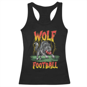 Lightning Wolf Lover Racerback Tank Top Sport Lover Gift TS12 Black Print Your Wear