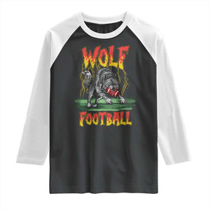Lightning Wolf Lover Raglan Shirt Sport Lover Gift TS12 Black White Print Your Wear