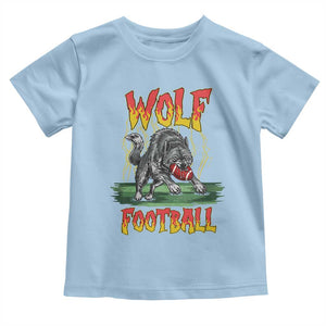 Lightning Wolf Lover Toddler T Shirt Sport Lover Gift TS12 Light Blue Print Your Wear