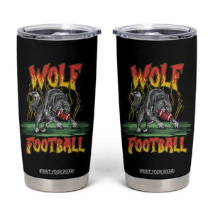 Lightning Wolf Lover Tumbler Cup Sport Lover Gift TS12 Black Print Your Wear