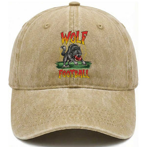 Lightning Wolf Lover Washed Cotton Baseball Cap Sport Lover Gift TS12 Print Your Wear