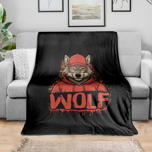 Wolf Football Lover Throw Blanket Game Day Tailgate Lifestyle TS12 Print Your Wear