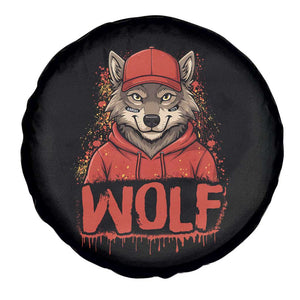 Wolf Football Lover Spare Tire Cover Game Day Tailgate Lifestyle TS12 Print Your Wear