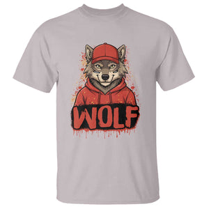 Wolf Football Lover T Shirt Game Day Tailgate Lifestyle TS12 Ice Gray Print Your Wear