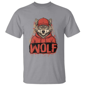 Wolf Football Lover T Shirt Game Day Tailgate Lifestyle TS12 Sport Gray Print Your Wear