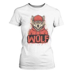 Wolf Football Lover T Shirt For Women Game Day Tailgate Lifestyle TS12 White Print Your Wear