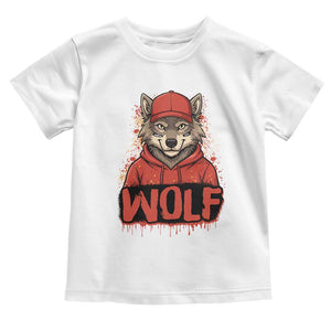 Wolf Football Lover Toddler T Shirt Game Day Tailgate Lifestyle TS12 White Print Your Wear