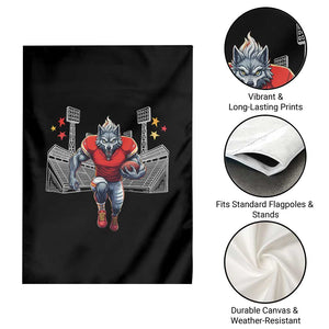 Wolf Football Lover Garden Flag Midwest Game Day Lifestyle TS12 Print Your Wear