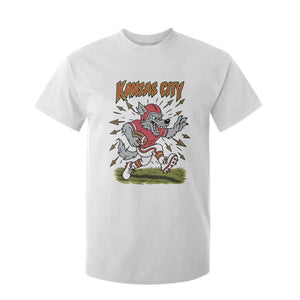 Funny Wolf Football Lover T Shirt For Kid Sport Humor Gift TS12 White Print Your Wear