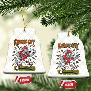 Funny Wolf Football Lover Ceramic Ornament Sport Humor Gift TS12 Print Your Wear