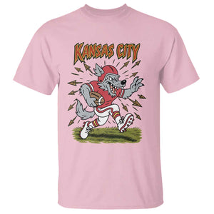 Funny Wolf Football Lover T Shirt Sport Humor Gift TS12 Light Pink Print Your Wear