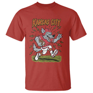 Funny Wolf Football Lover T Shirt Sport Humor Gift TS12 Red Print Your Wear