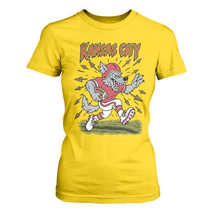 Funny Wolf Football Lover T Shirt For Women Sport Humor Gift TS12 Daisy Print Your Wear