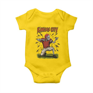 Skeleton Football Lover Baby Onesie Touchdown Game Day Lifestyle TS12 Daisy Print Your Wear