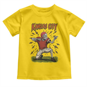 Skeleton Football Lover Toddler T Shirt Touchdown Game Day Lifestyle TS12 Daisy Print Your Wear