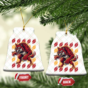 Wolf Football Lover Ceramic Ornament Game Day Fan Lifestyle TS12 Print Your Wear