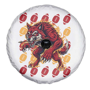 Wolf Football Lover Spare Tire Cover Game Day Fan Lifestyle TS12 Print Your Wear