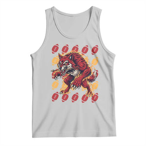 Wolf Football Lover Tank Top Game Day Fan Lifestyle TS12 Ash Print Your Wear