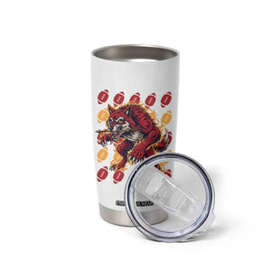 Wolf Football Lover Tumbler Cup Game Day Fan Lifestyle TS12 Print Your Wear