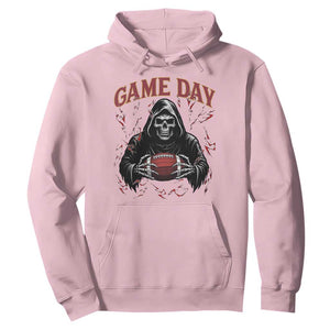 Funny Grim Reaper Dark Football Hoodie Game Day Fan Lifestyle TS12 Light Pink Print Your Wear