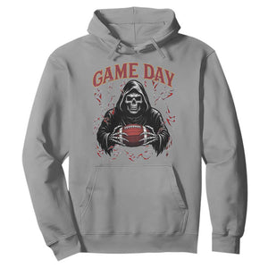 Funny Grim Reaper Dark Football Hoodie Game Day Fan Lifestyle TS12 Sport Gray Print Your Wear
