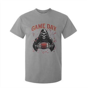 Funny Grim Reaper Dark Football T Shirt For Kid Game Day Fan Lifestyle TS12 Sport Gray Print Your Wear