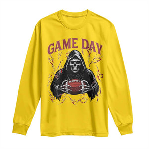 Funny Grim Reaper Dark Football Long Sleeve Shirt Game Day Fan Lifestyle TS12 Daisy Print Your Wear