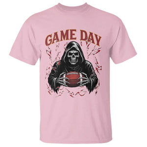 Funny Grim Reaper Dark Football T Shirt Game Day Fan Lifestyle TS12 Light Pink Print Your Wear