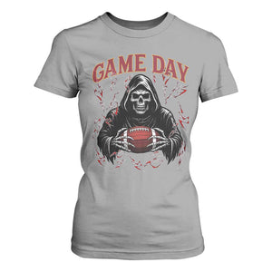 Funny Grim Reaper Dark Football T Shirt For Women Game Day Fan Lifestyle TS12 Sport Gray Print Your Wear