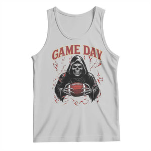Funny Grim Reaper Dark Football Tank Top Game Day Fan Lifestyle TS12 Ash Print Your Wear
