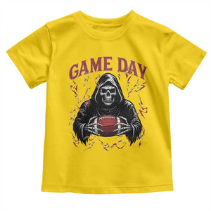Funny Grim Reaper Dark Football Toddler T Shirt Game Day Fan Lifestyle TS12 Daisy Print Your Wear