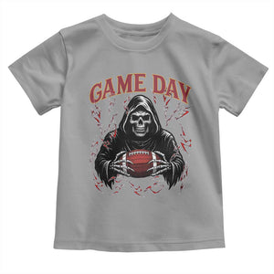 Funny Grim Reaper Dark Football Toddler T Shirt Game Day Fan Lifestyle TS12 Sport Gray Print Your Wear