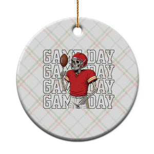 Funny Skeleton Dark Football Ceramic Ornament Sport Humor Gift TS12 1pc Christmas Plaid Print Your Wear