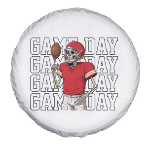 Funny Skeleton Dark Football Spare Tire Cover Sport Humor Gift TS12 Print Your Wear