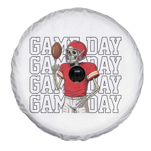 Funny Skeleton Dark Football Spare Tire Cover Sport Humor Gift TS12 Print Your Wear