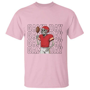 Funny Skeleton Dark Football T Shirt Sport Humor Gift TS12 Light Pink Print Your Wear