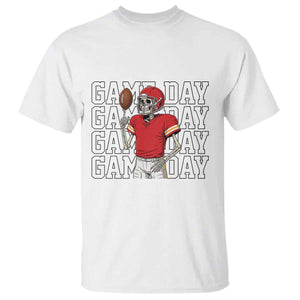 Funny Skeleton Dark Football T Shirt Sport Humor Gift TS12 White Print Your Wear