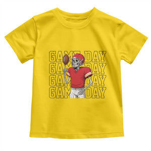 Funny Skeleton Dark Football Toddler T Shirt Sport Humor Gift TS12 Daisy Print Your Wear