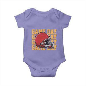 Funny Football Helmet Baby Onesie Game Day Sport Lover Gift TS12 Violet Print Your Wear