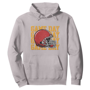 Funny Football Helmet Hoodie Game Day Sport Lover Gift TS12 Ice Gray Print Your Wear